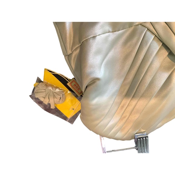 Narianna Womens Sage Green Strapless Sweetheart Pleated Homecoming Dress XS - Picture 10 of 10